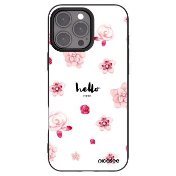 Picasee silikónový čierny obal pre Apple iPhone 16 Pro Max - Hello there