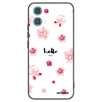 Picasee silikónový čierny obal pre Motorola Moto G34 5G - Hello there