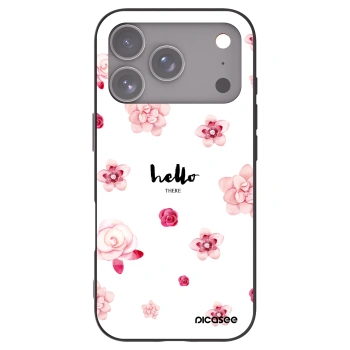 Picasee silikónový čierny obal pre Apple iPhone 17 Pro - Hello there