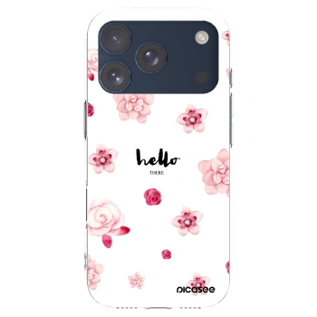 Picasee silikónový prehľadný obal pre Apple iPhone 17 Pro - Hello there
