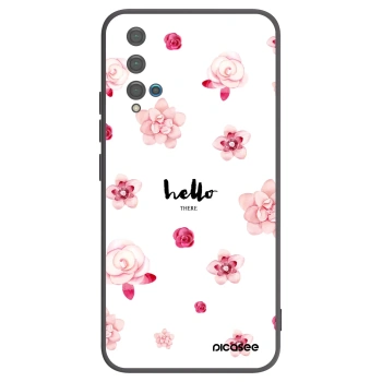 Picasee silikónový čierny obal pre Huawei Nova 5T - Hello there