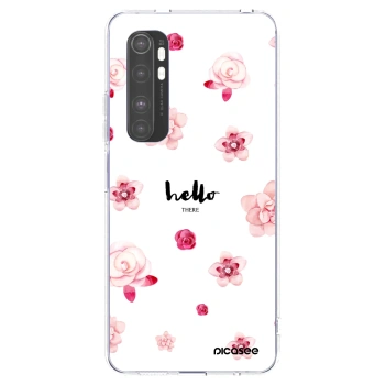 Picasee silikónový prehľadný obal pre Xiaomi Mi Note 10 Lite - Hello there