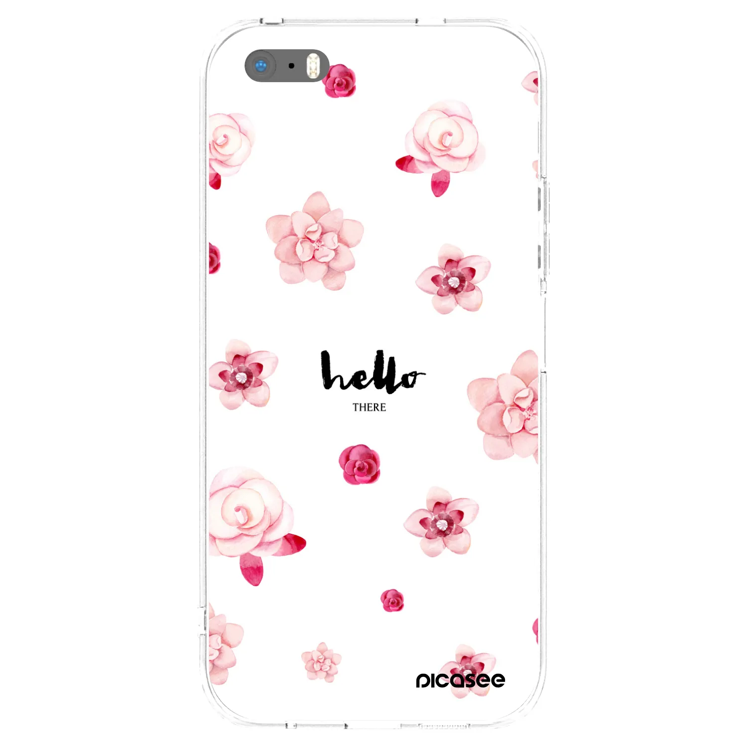 Picasee silikónový prehľadný obal pre Apple iPhone 5/5S/SE - Hello there