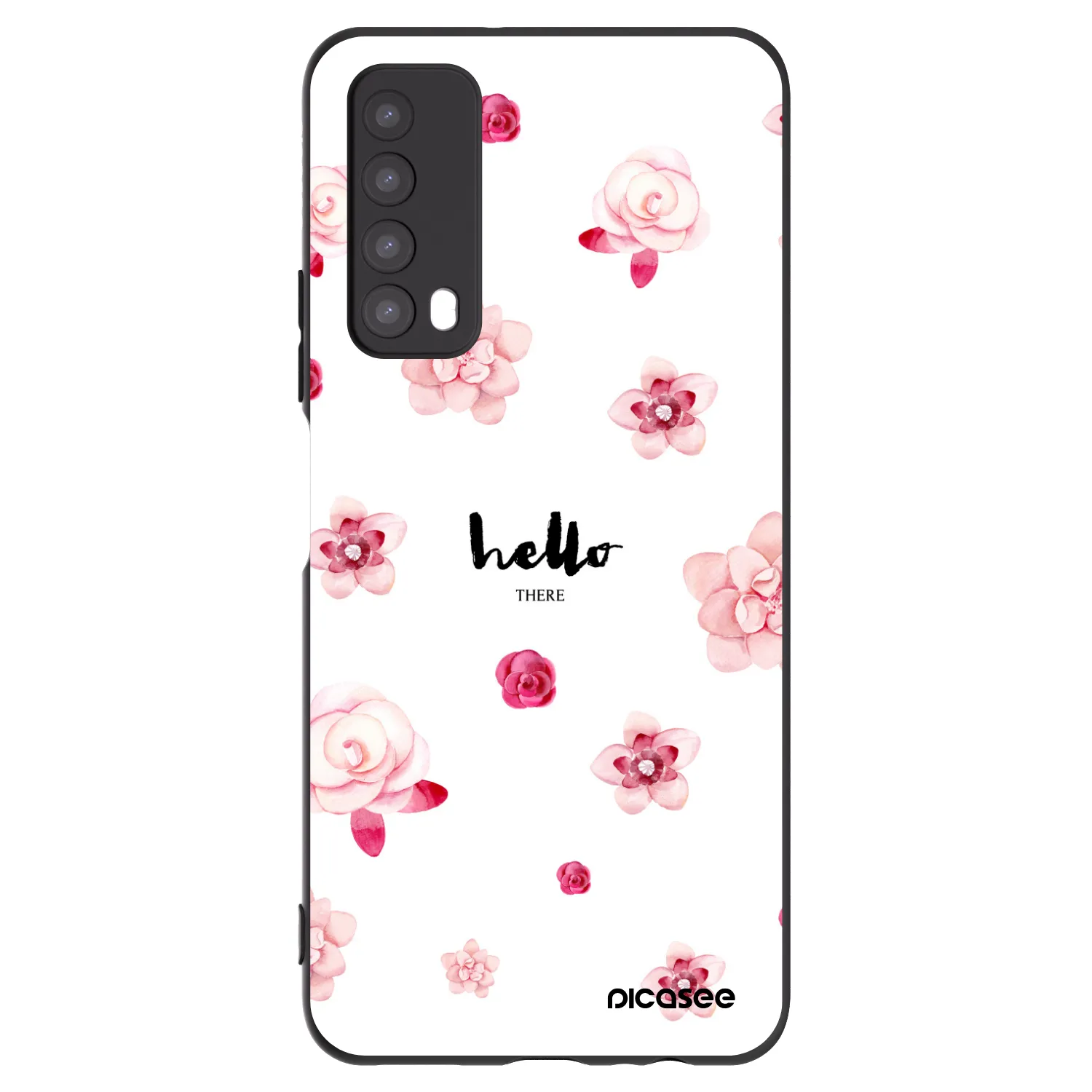 Picasee silikónový čierny obal pre Huawei P Smart 2021 - Hello there