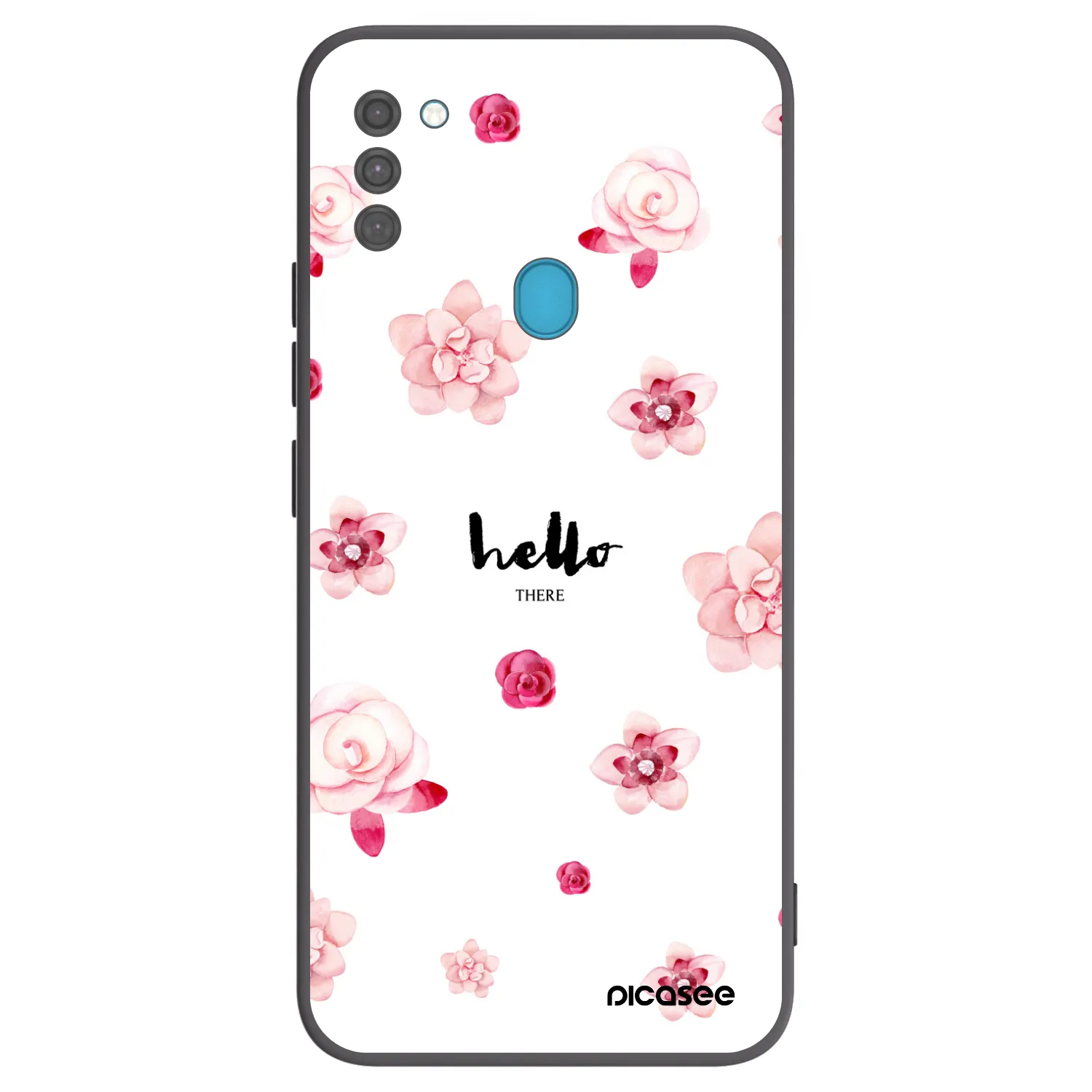 Picasee silikónový čierny obal pre Samsung Galaxy M11 - Hello there