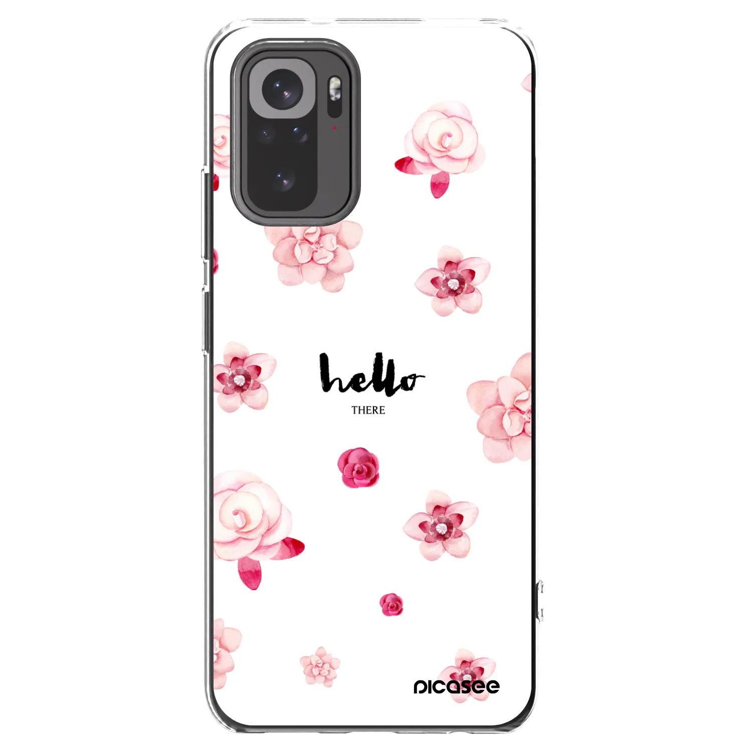Picasee silikónový prehľadný obal pre Xiaomi Redmi Note 10 - Hello there