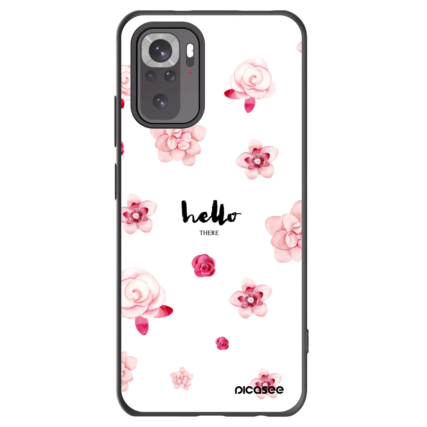 Picasee silikónový čierny obal pre Xiaomi Redmi Note 10 - Hello there
