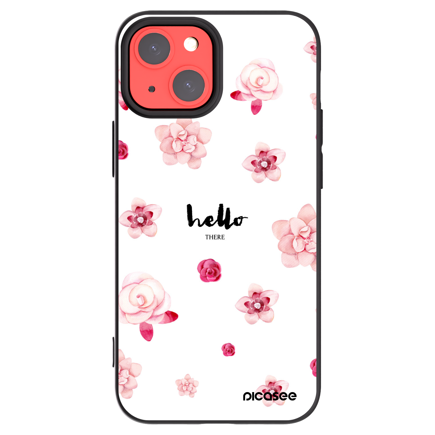 Picasee silikónový čierny obal pre Apple iPhone 13 mini - Hello there