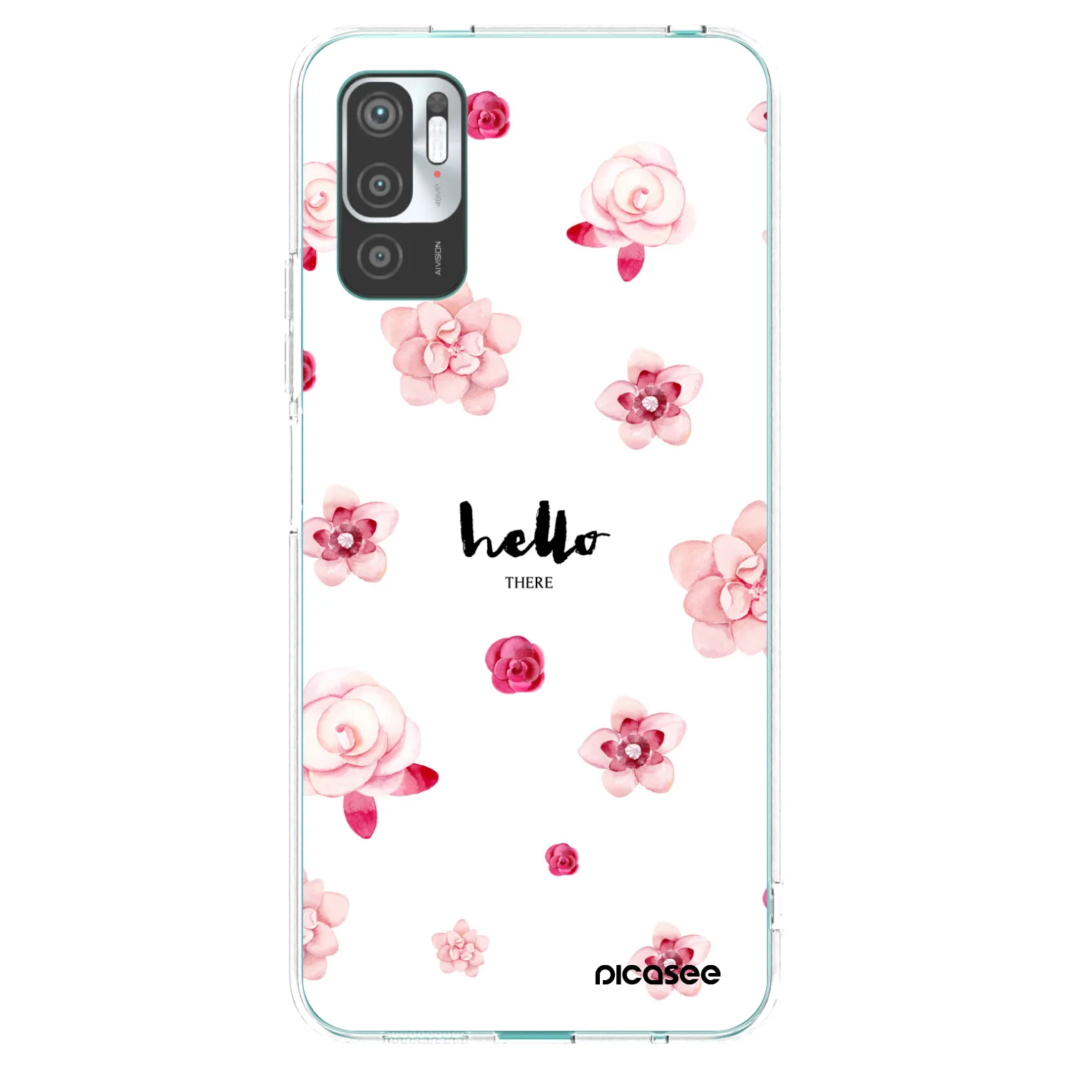 Picasee silikónový prehľadný obal pre Xiaomi Redmi Note 10 5G - Hello there
