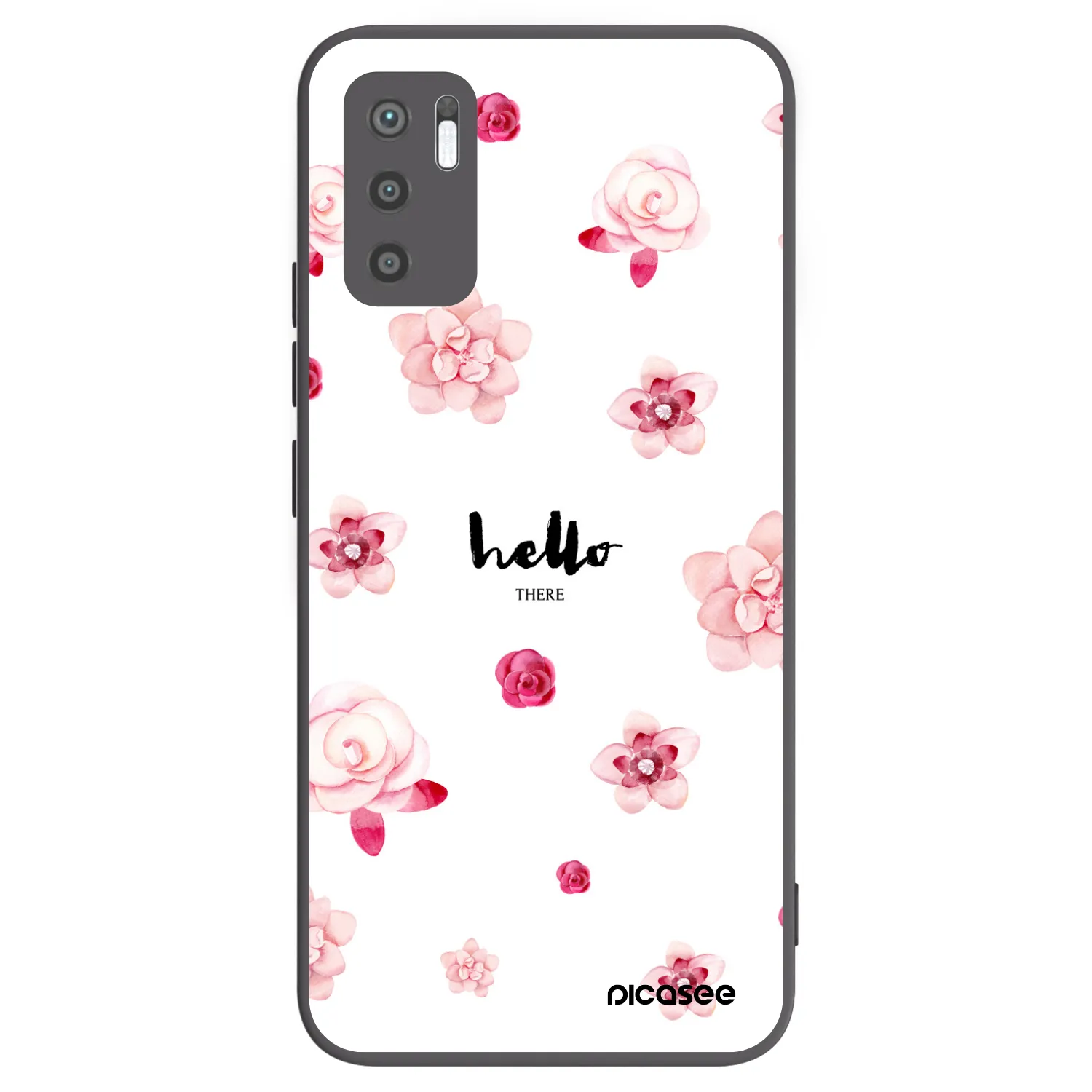 Picasee silikónový čierny obal pre Xiaomi Redmi Note 10 5G - Hello there
