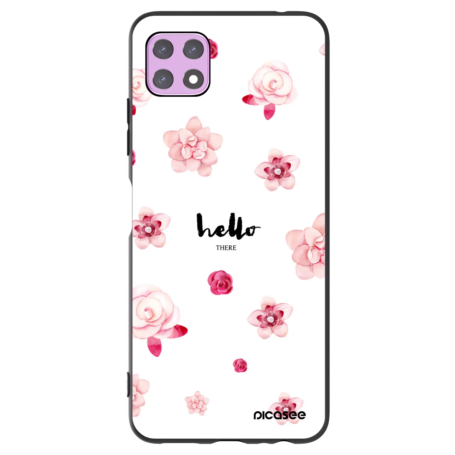 Picasee silikónový čierny obal pre Samsung Galaxy A22 A226B 5G - Hello there