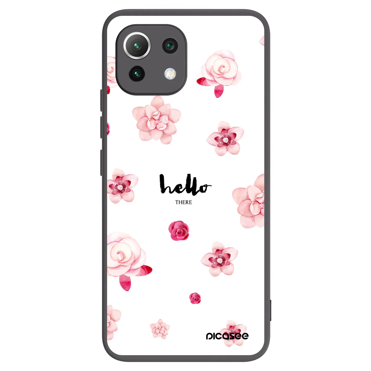 Picasee silikónový čierny obal pre Xiaomi 11 Lite 5G NE - Hello there