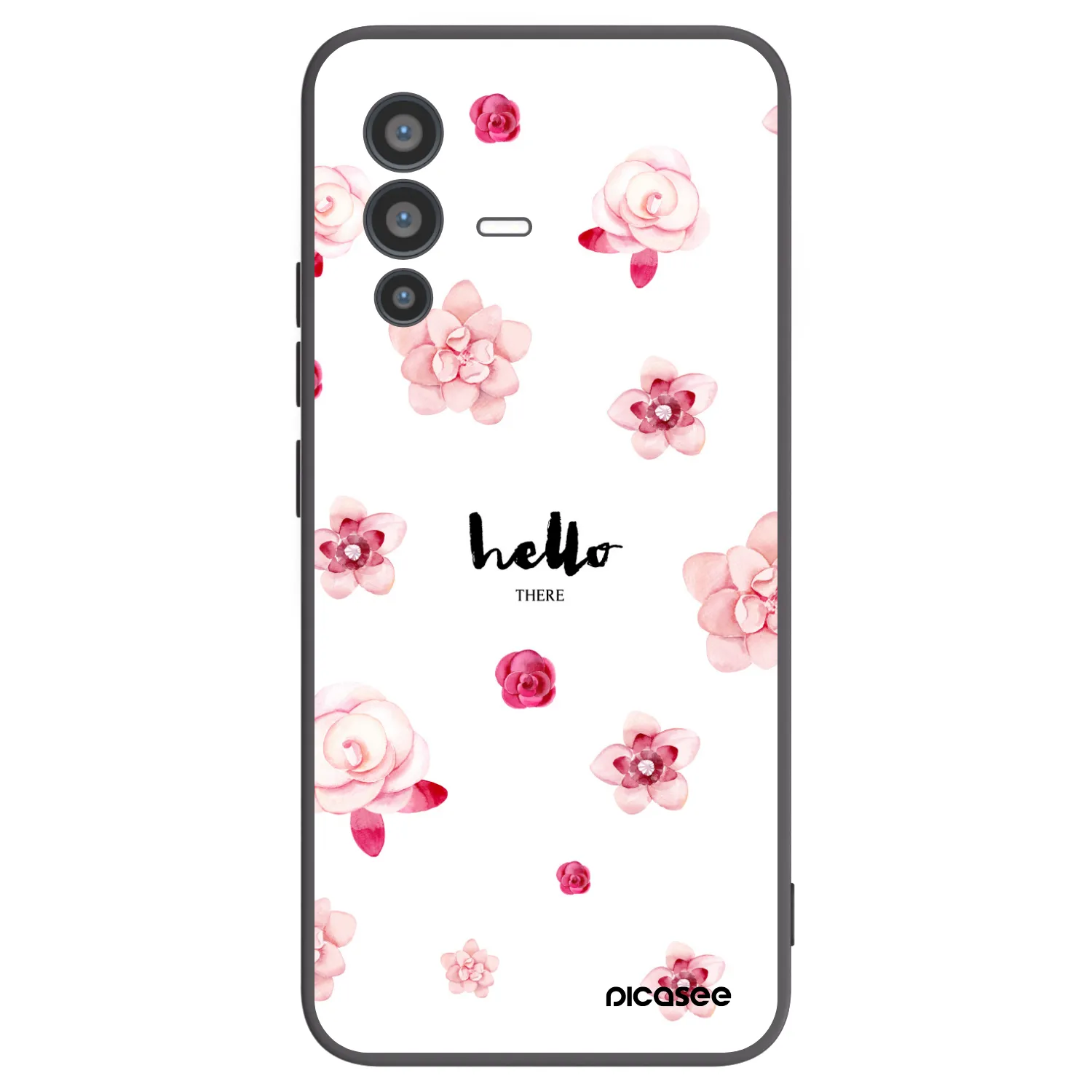 Picasee silikónový čierny obal pre Vivo V23 5G - Hello there