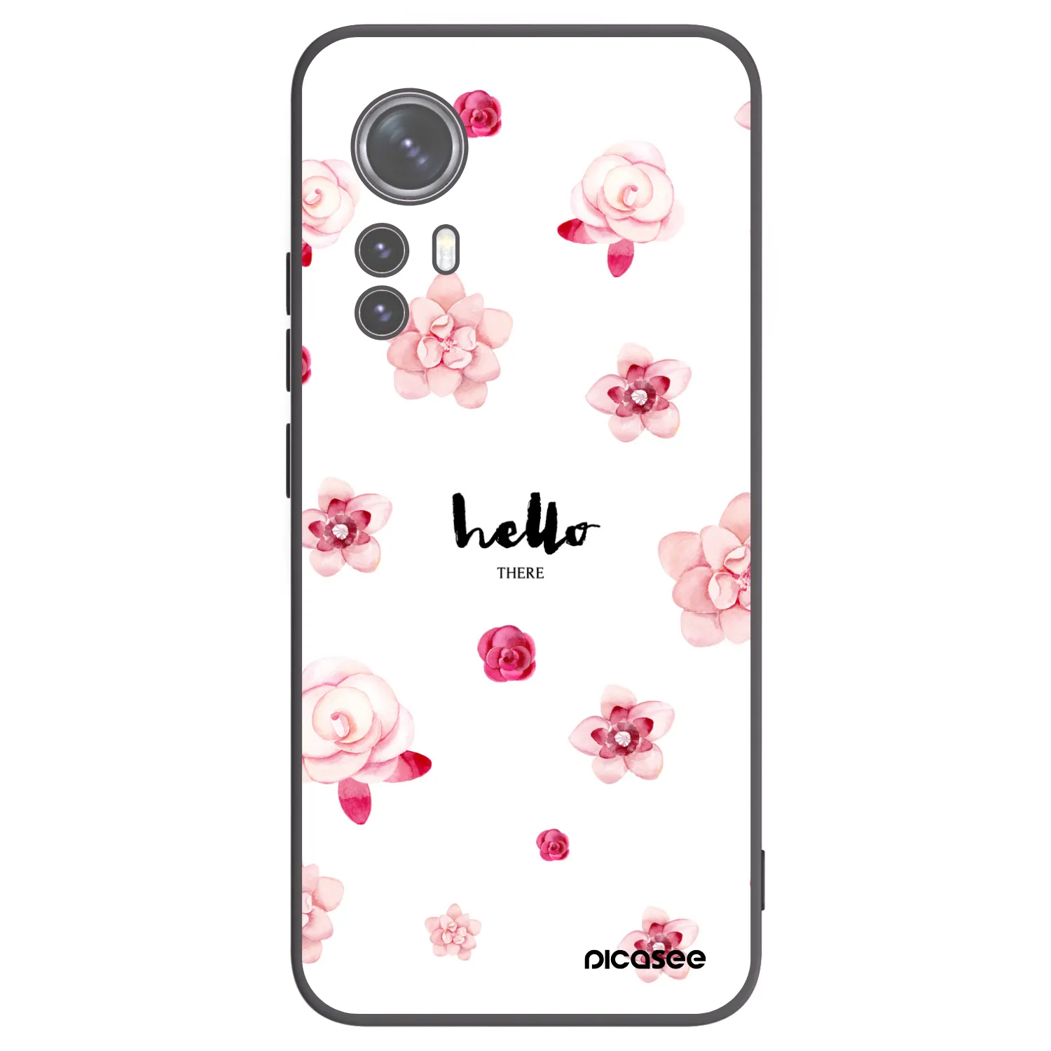 Picasee silikónový čierny obal pre Xiaomi 12X - Hello there