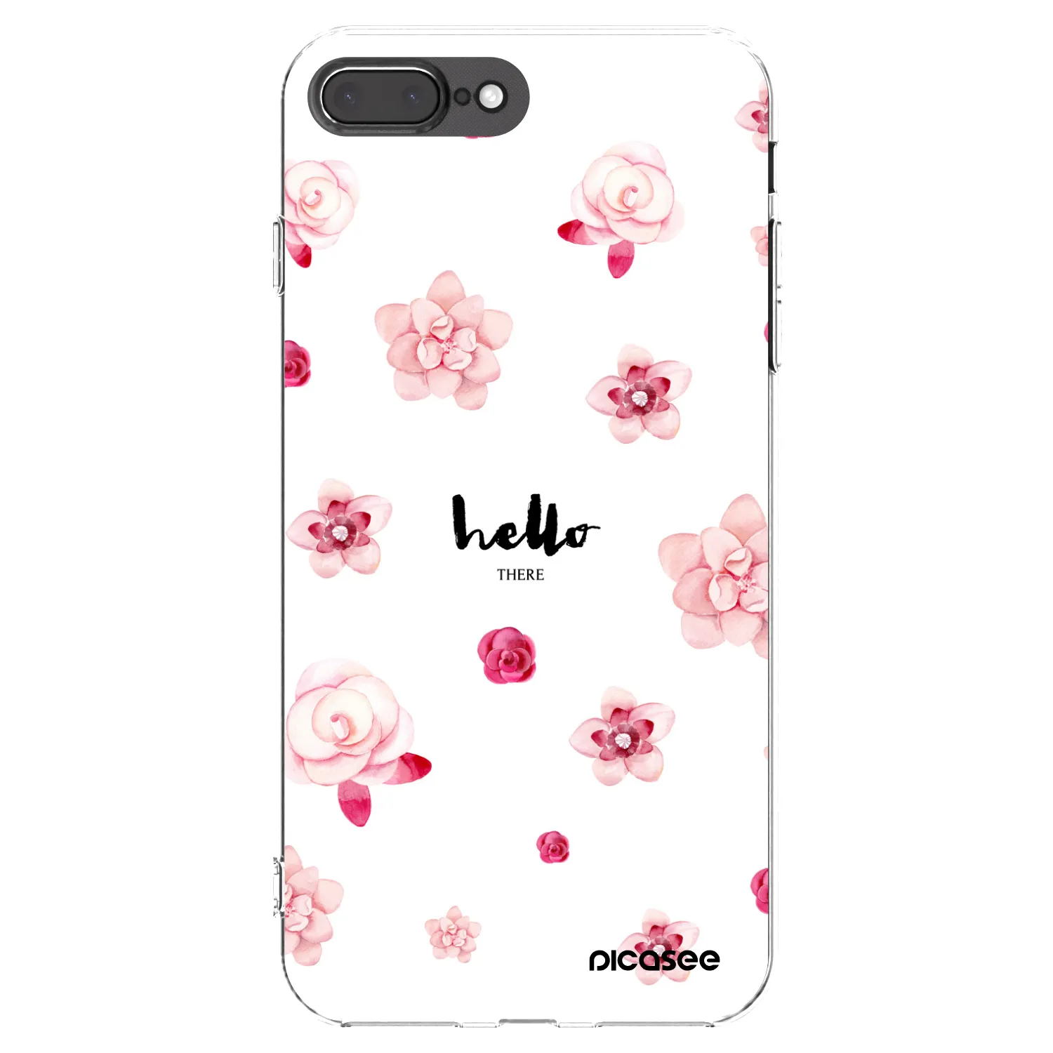 Picasee silikónový prehľadný obal pre Apple iPhone 8 Plus - Hello there