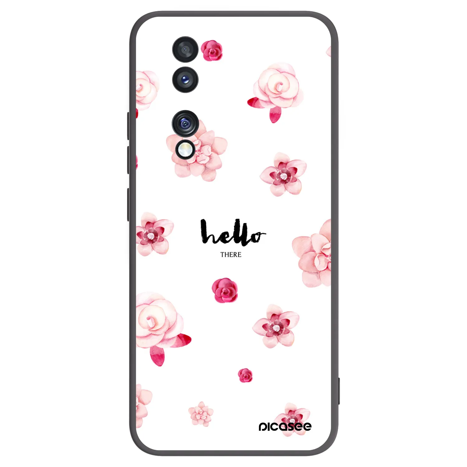 Picasee silikónový čierny obal pre Honor 70 - Hello there