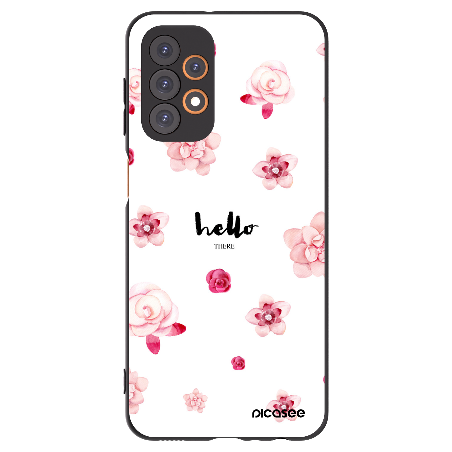 Picasee silikónový čierny obal pre Samsung Galaxy A23 A235F 4G - Hello there