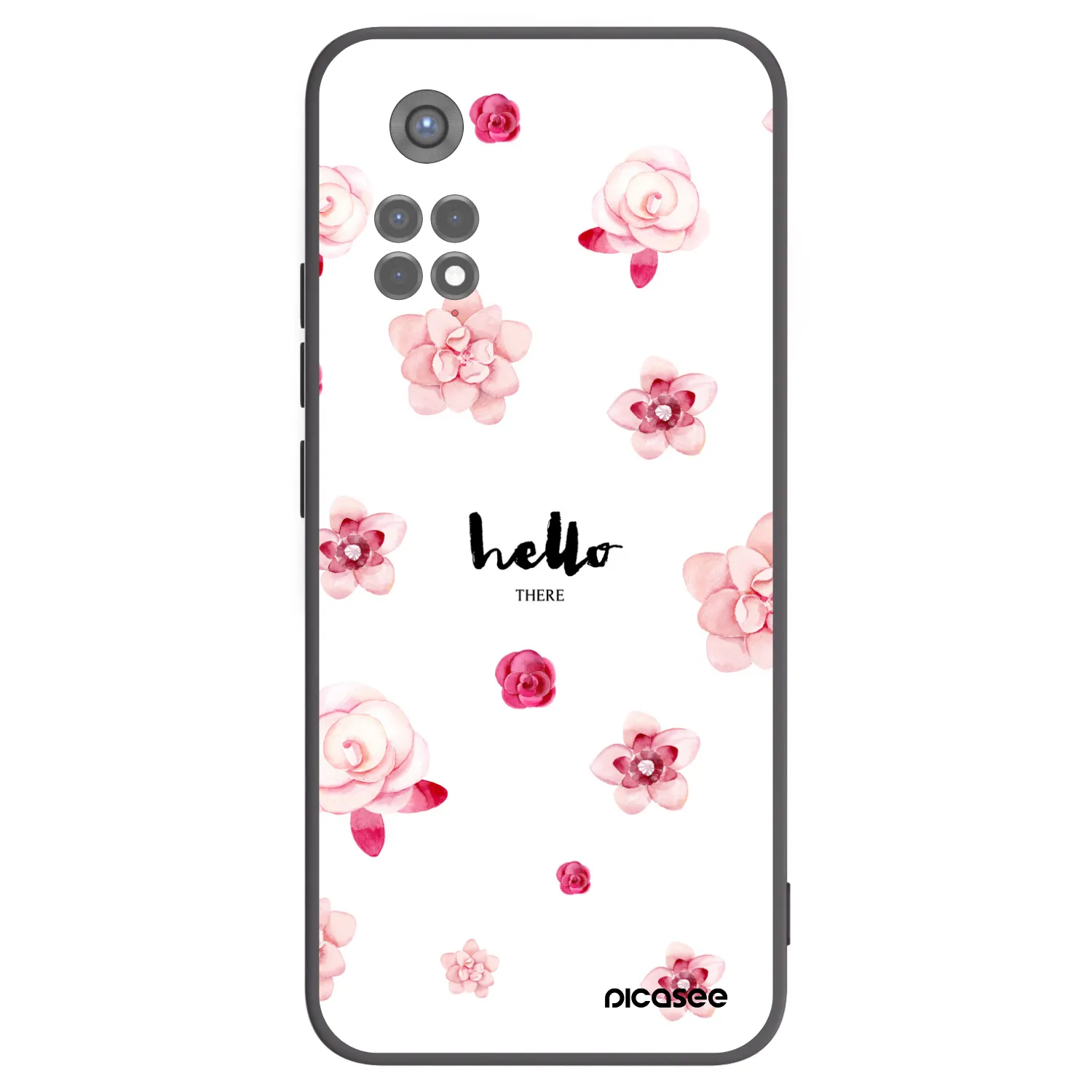 Picasee silikónový čierny obal pre Xiaomi Redmi Note 11S 5G - Hello there