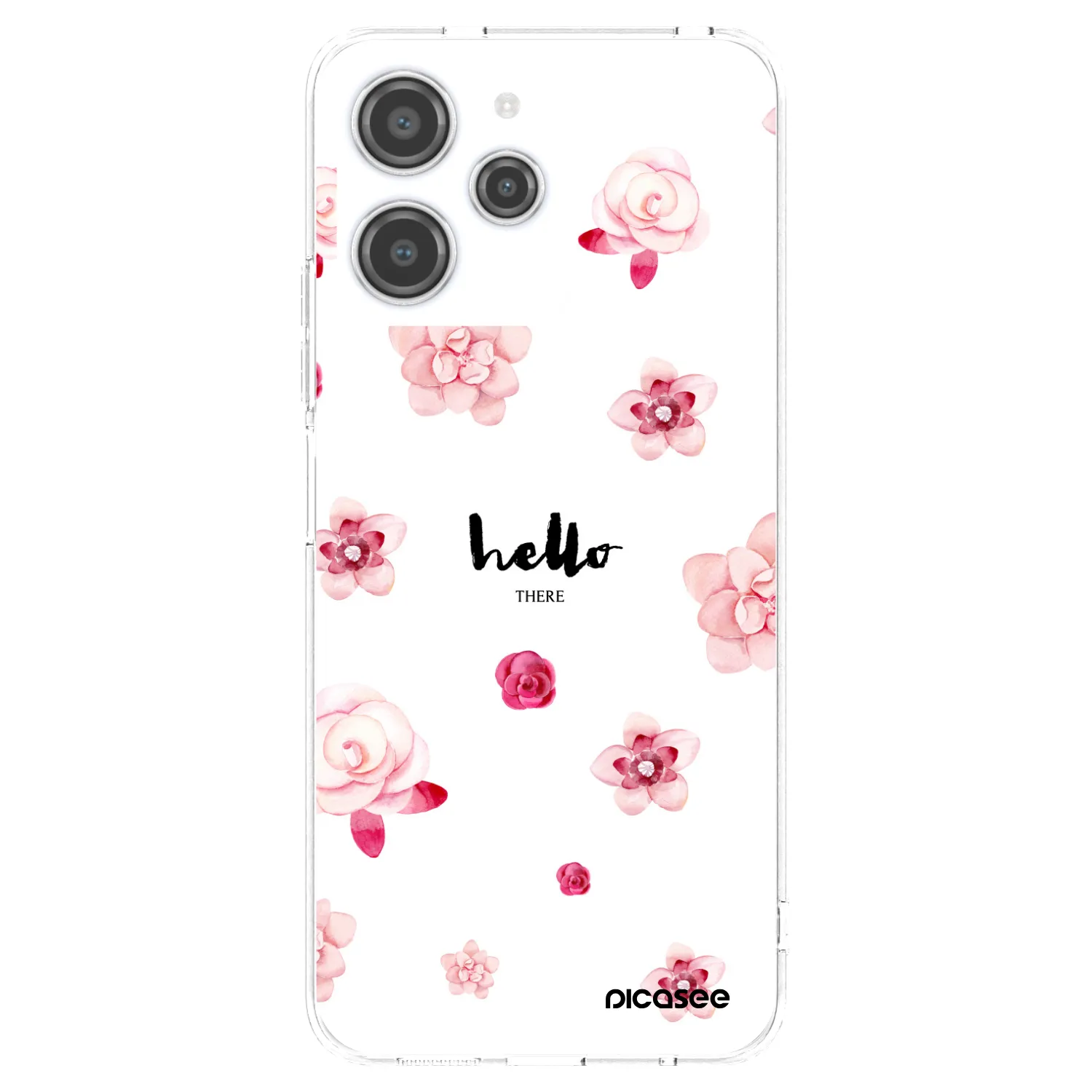 Picasee silikónový prehľadný obal pre Xiaomi Redmi 12 4G - Hello there