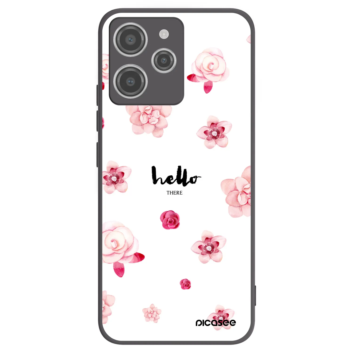 Picasee silikónový čierny obal pre Xiaomi Redmi 12 4G - Hello there