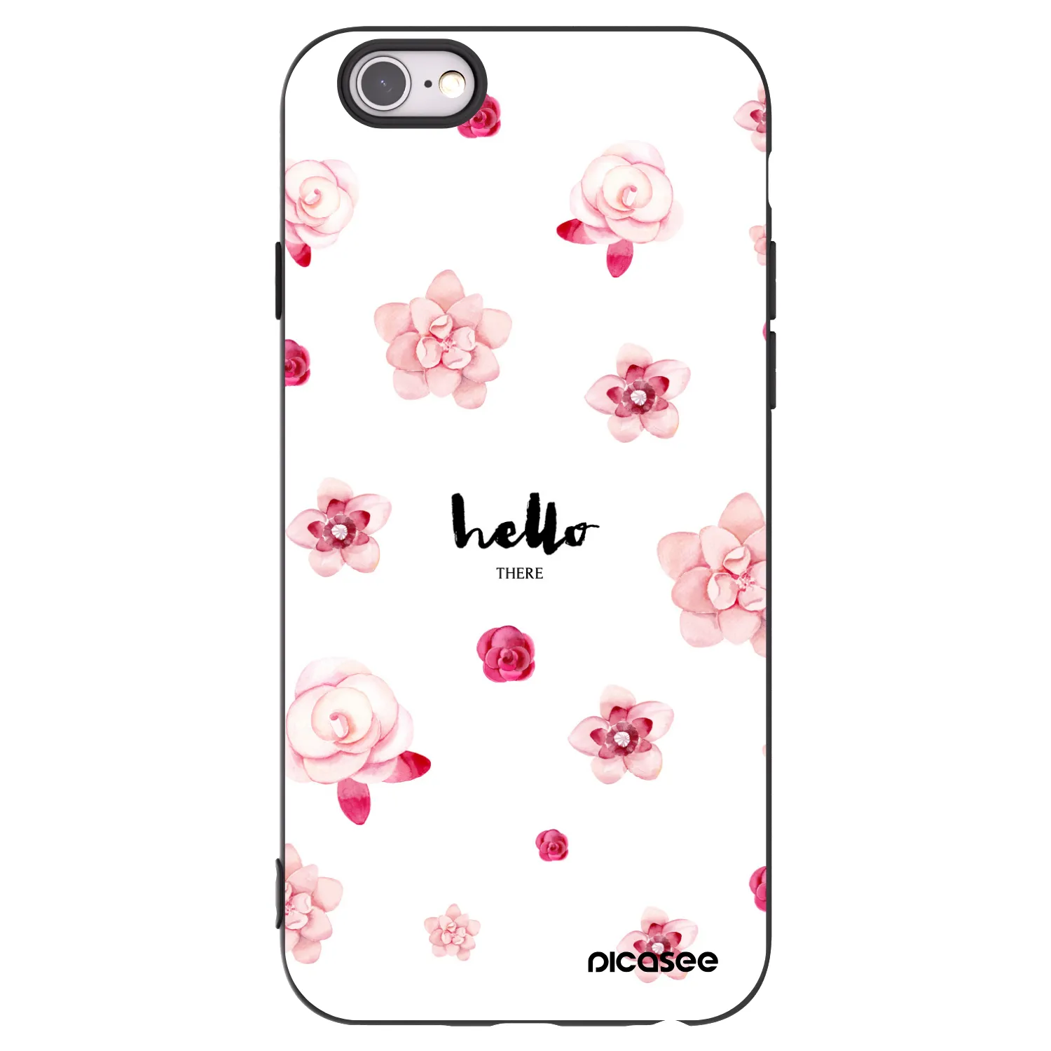 Picasee silikónový čierny obal pre Apple iPhone 6/6S - Hello there