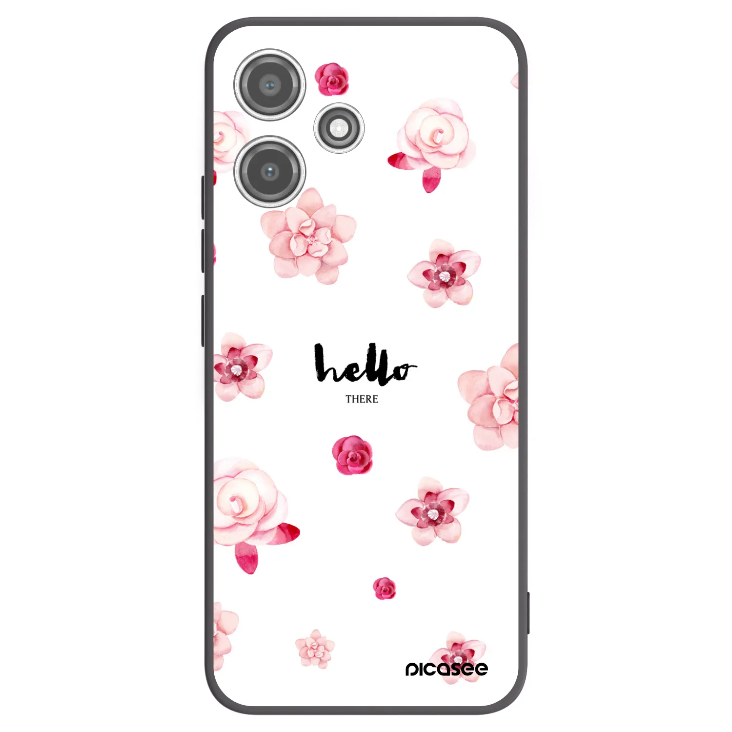 Picasee silikónový čierny obal pre Xiaomi Redmi 12 5G - Hello there