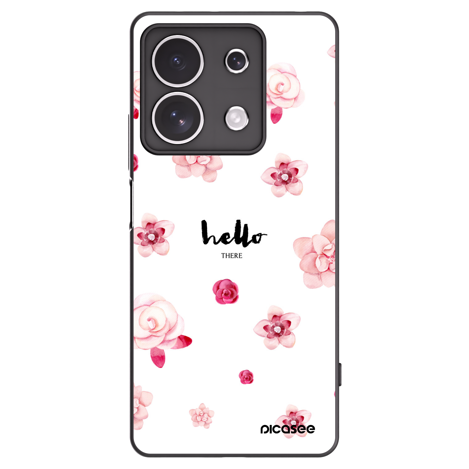 Picasee silikónový čierny obal pre Xiaomi Redmi Note 13 4G - Hello there