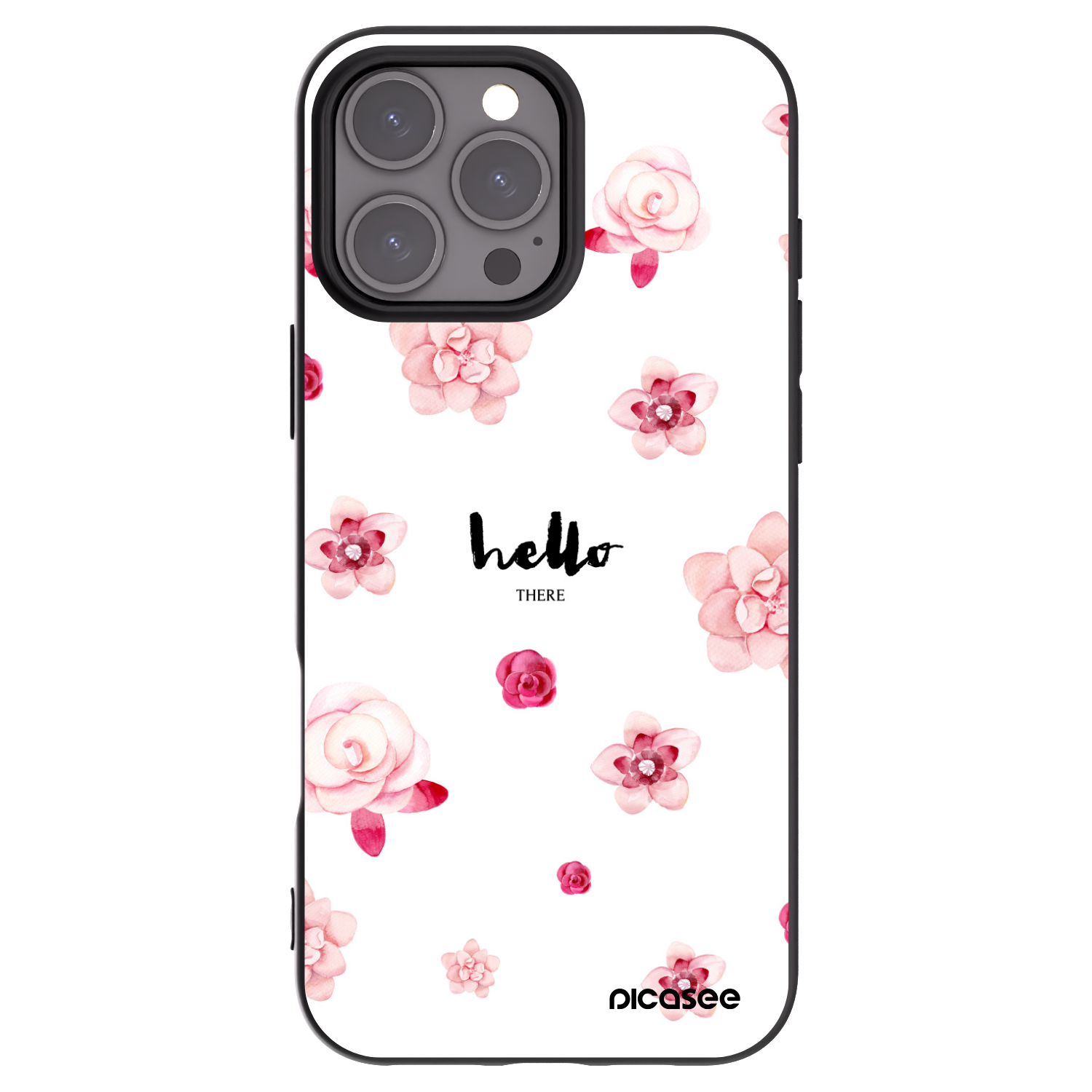 Picasee silikónový čierny obal pre Apple iPhone 16 Pro Max - Hello there