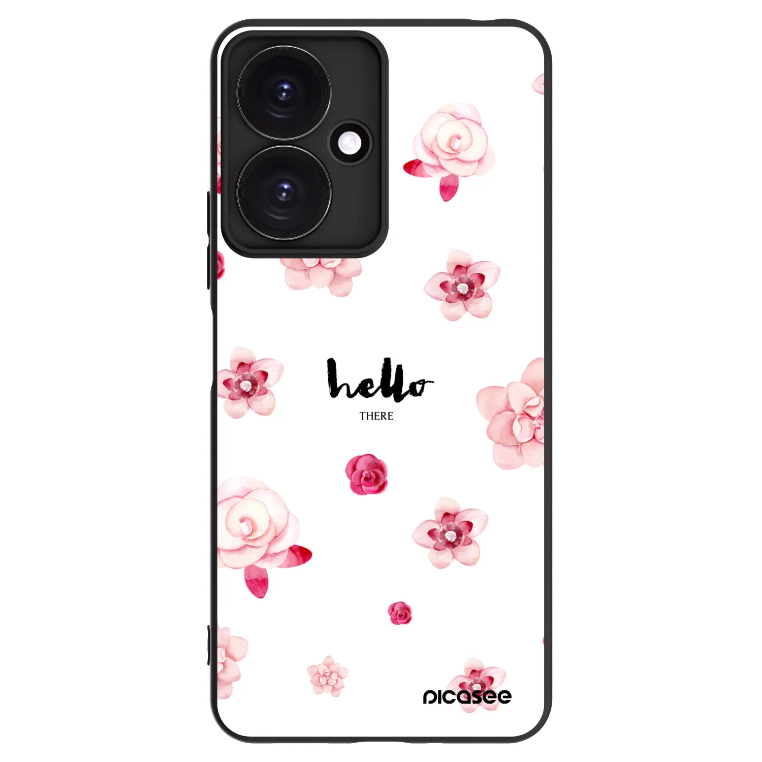 Picasee silikónový čierny obal pre Xiaomi Redmi 13C 5G - Hello there