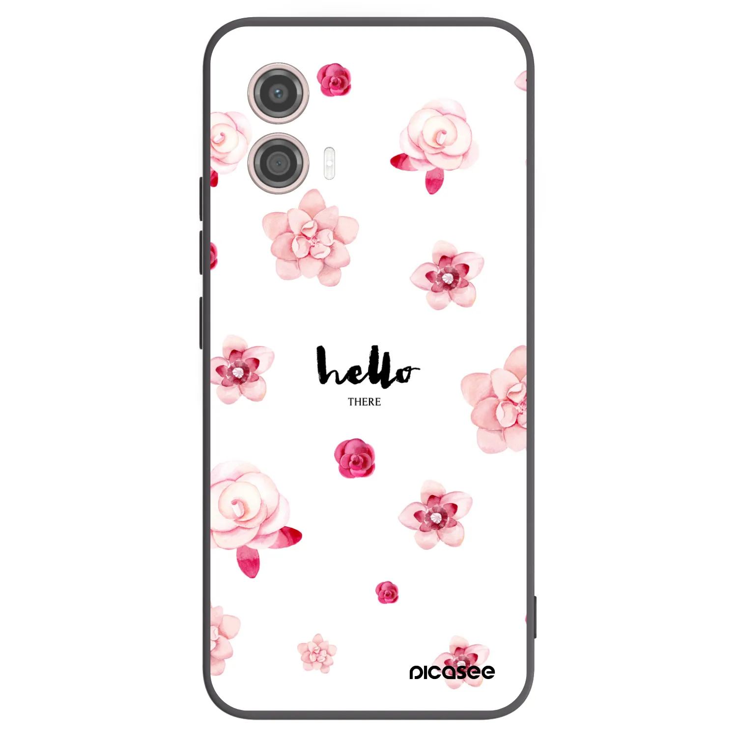 Picasee silikónový čierny obal pre Motorola Moto G53 5G - Hello there