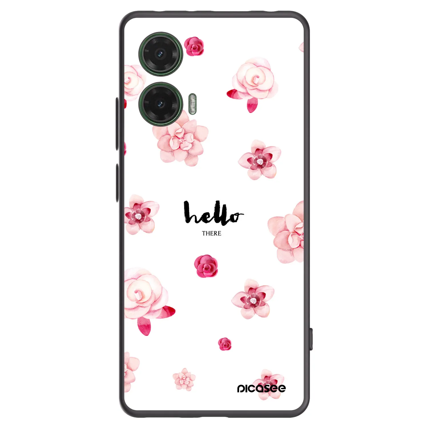 Picasee silikónový čierny obal pre Motorola Moto G35 5G - Hello there