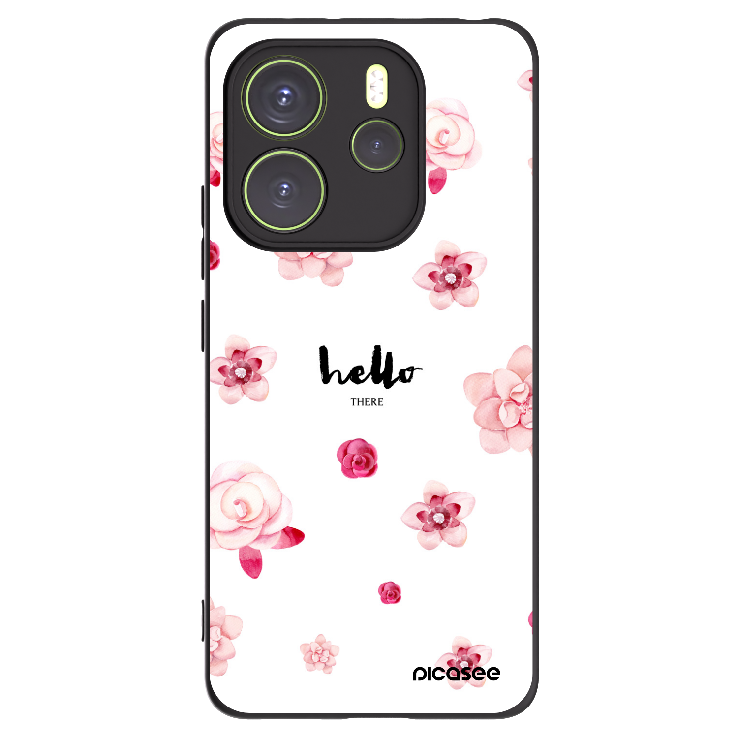 Picasee silikónový čierny obal pre Xiaomi Redmi Note 14 4G - Hello there