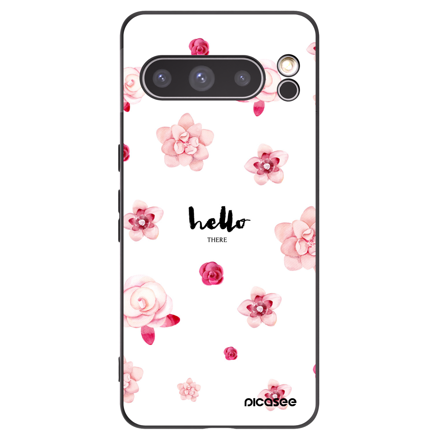 Picasee silikónový čierny obal pre Google Pixel 8 Pro - Hello there