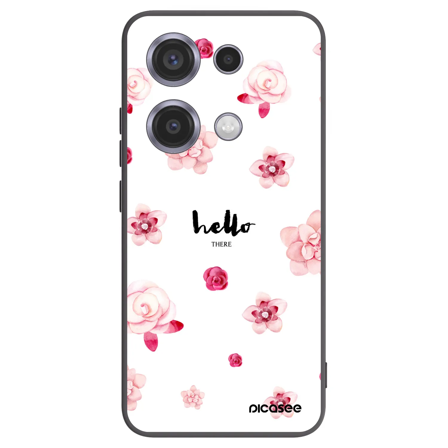 Picasee silikónový čierny obal pre Xiaomi Redmi Note 14S - Hello there