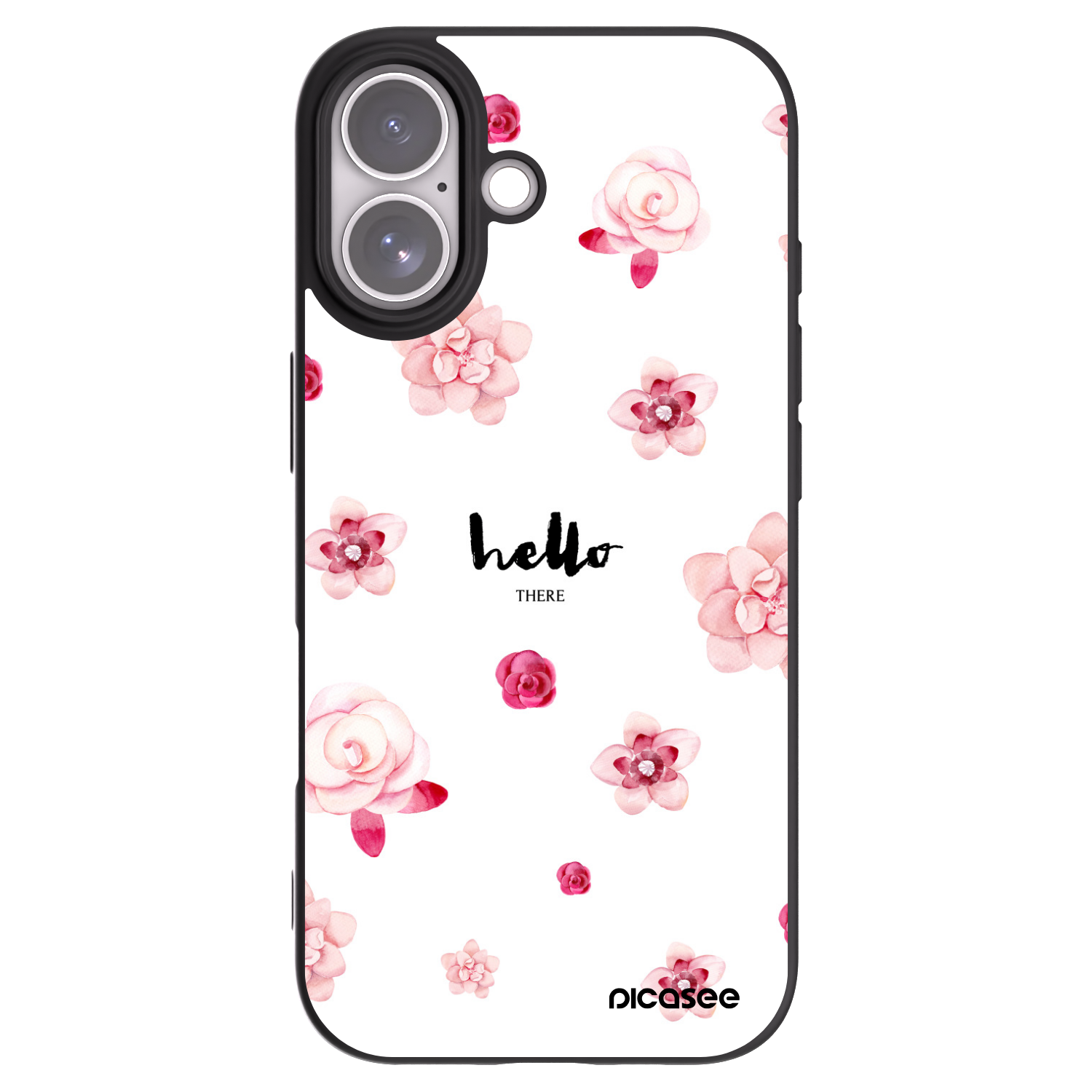 Picasee silikónový čierny obal pre Apple iPhone 17 - Hello there