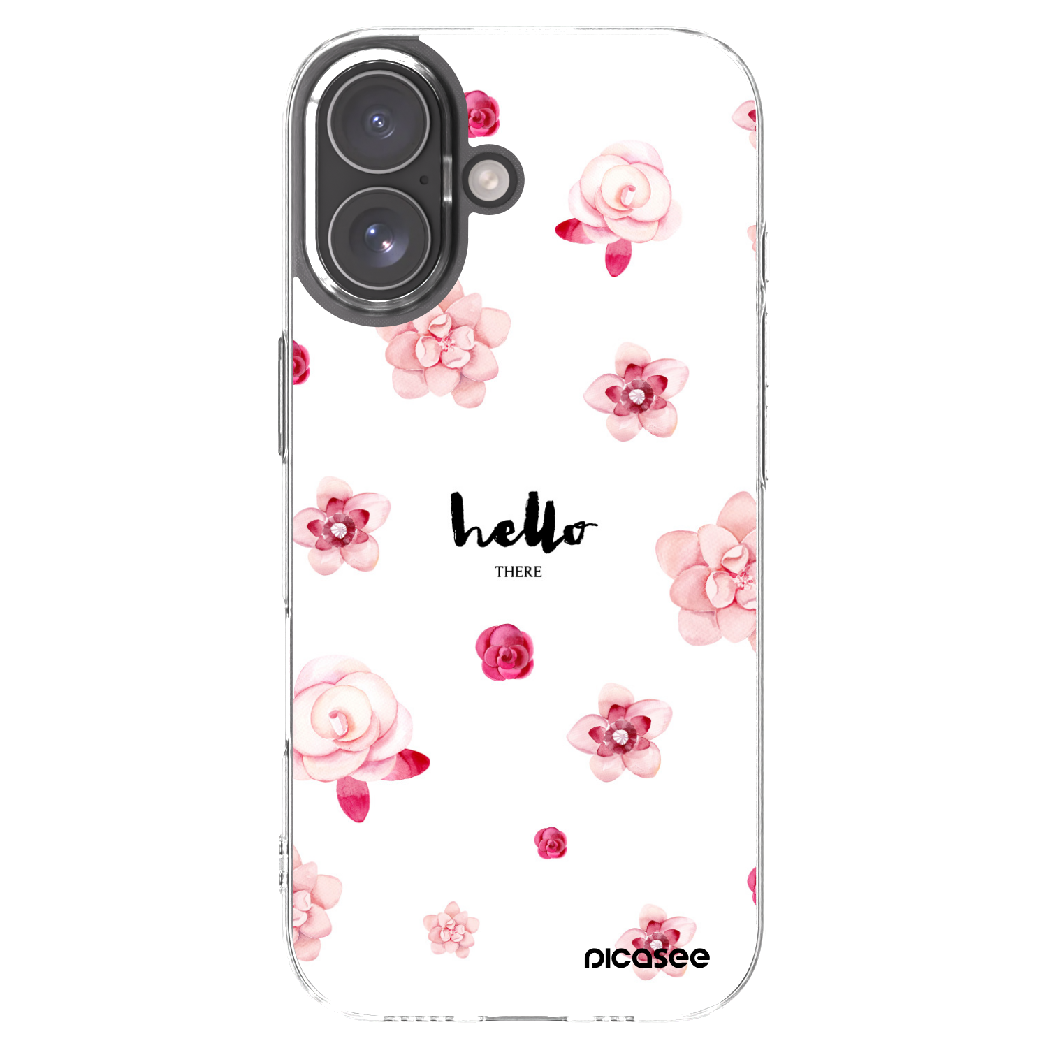 Picasee silikónový prehľadný obal pre Apple iPhone 17 - Hello there