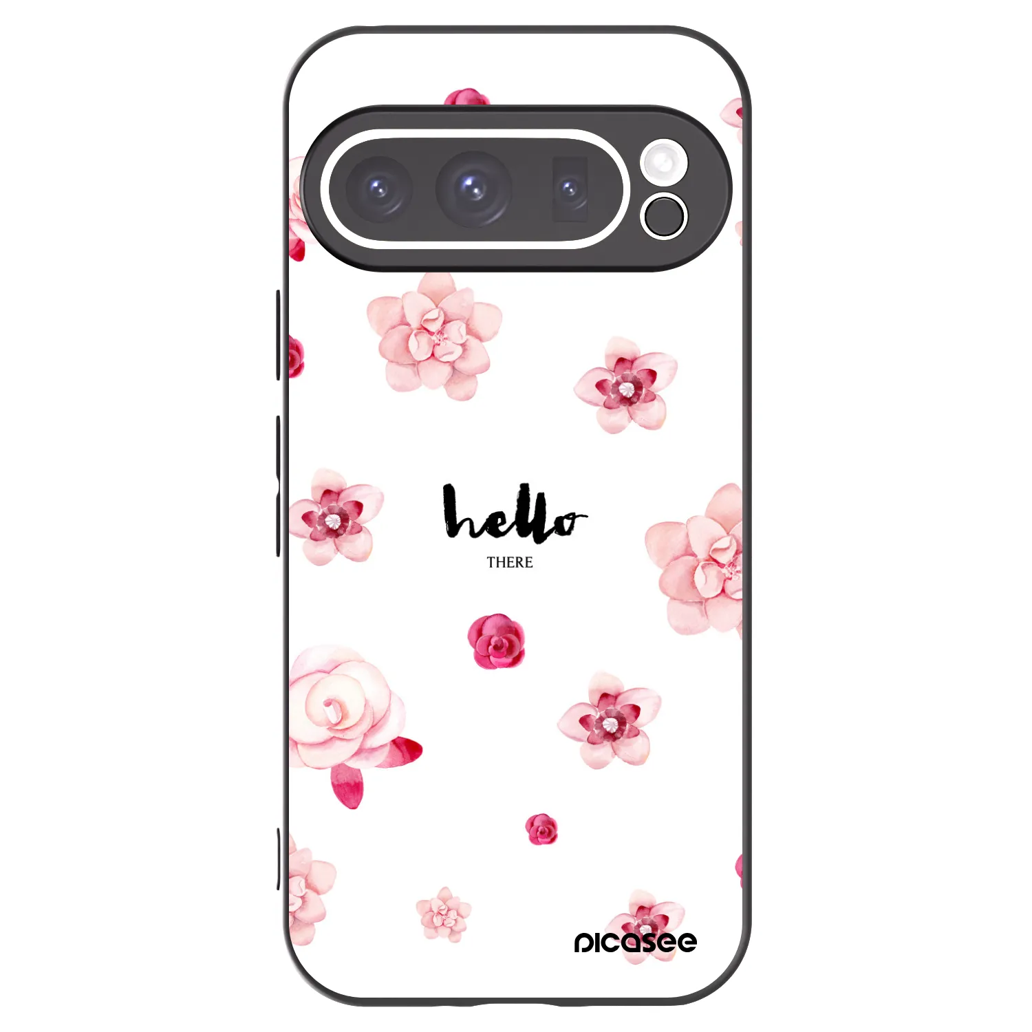 Picasee silikónový čierny obal pre Google Pixel 9 Pro XL - Hello there