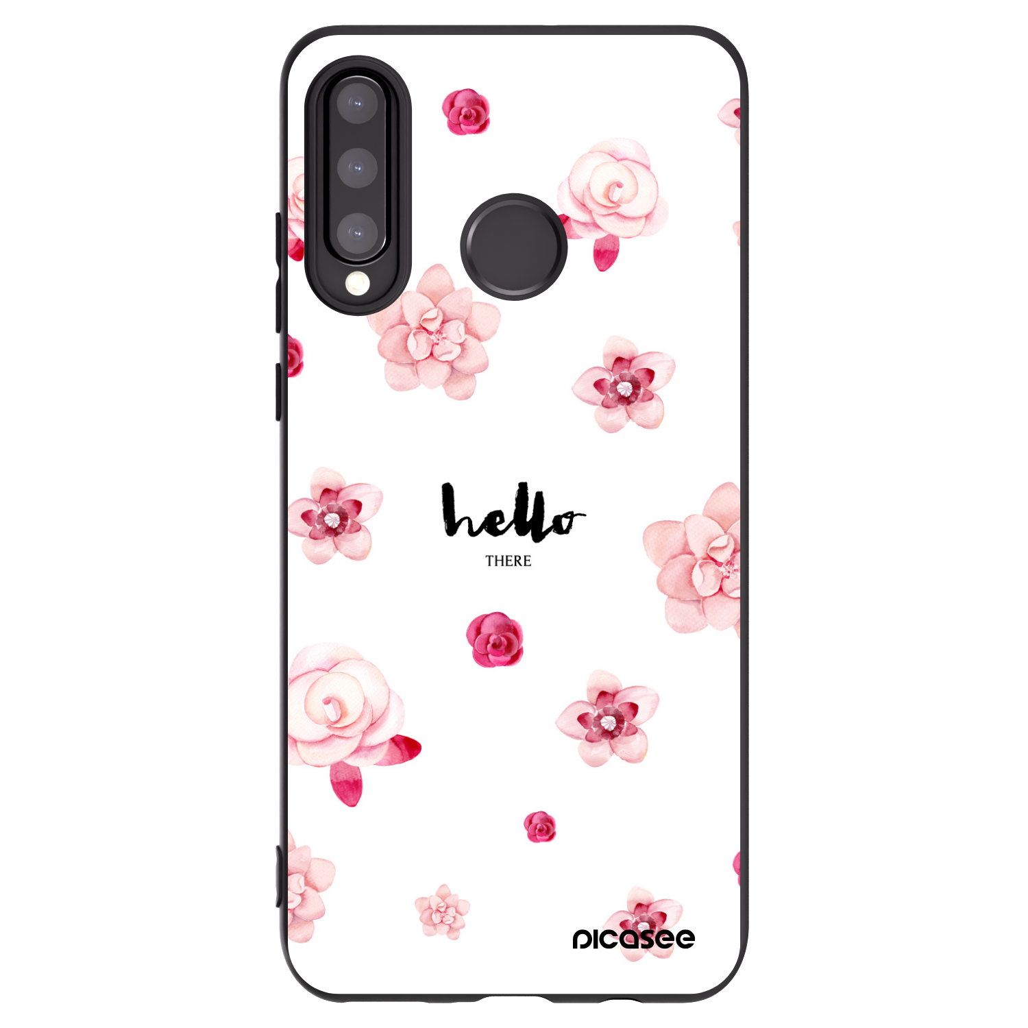 Picasee silikónový čierny obal pre Huawei P30 Lite - Hello there