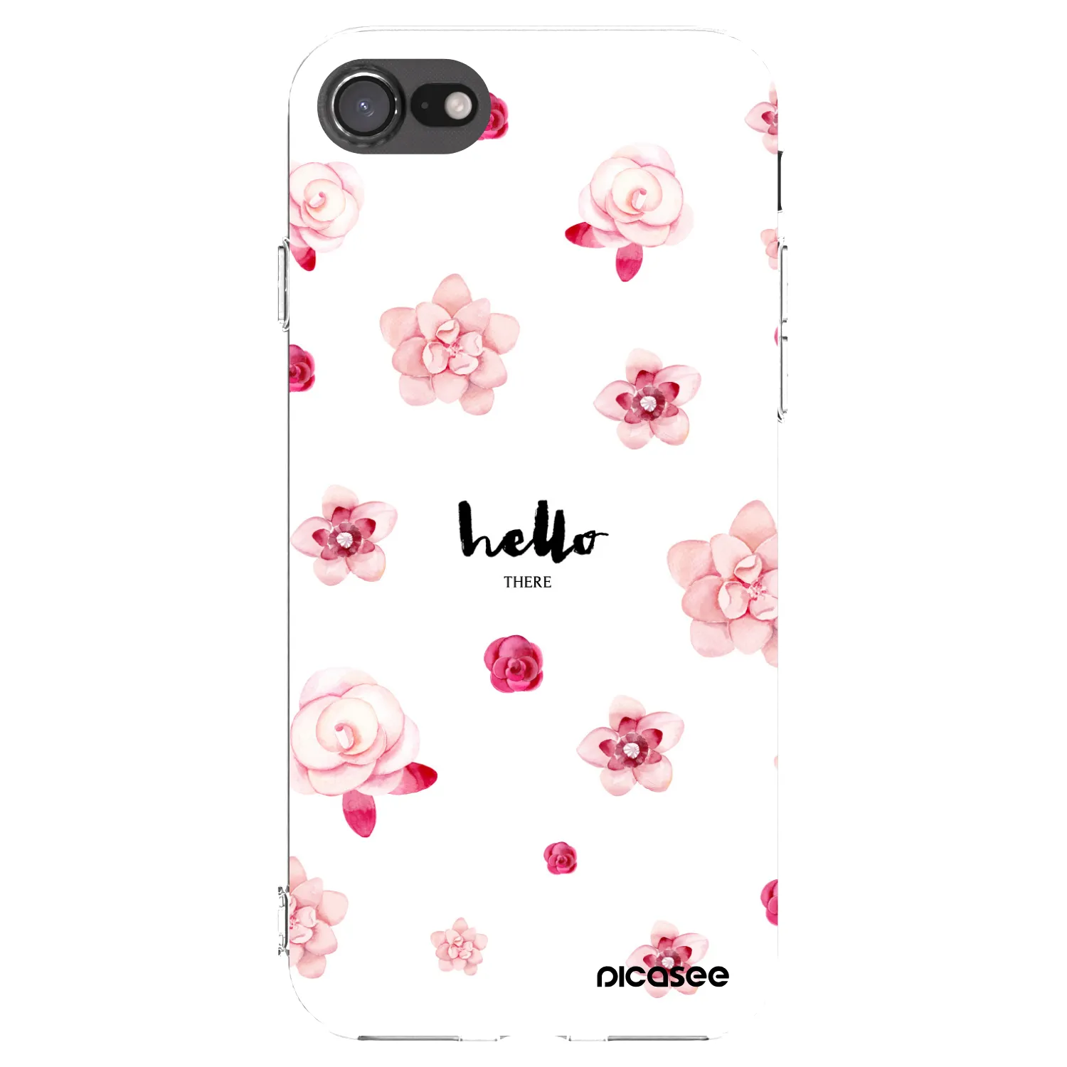 Picasee silikónový prehľadný obal pre Apple iPhone 8 - Hello there