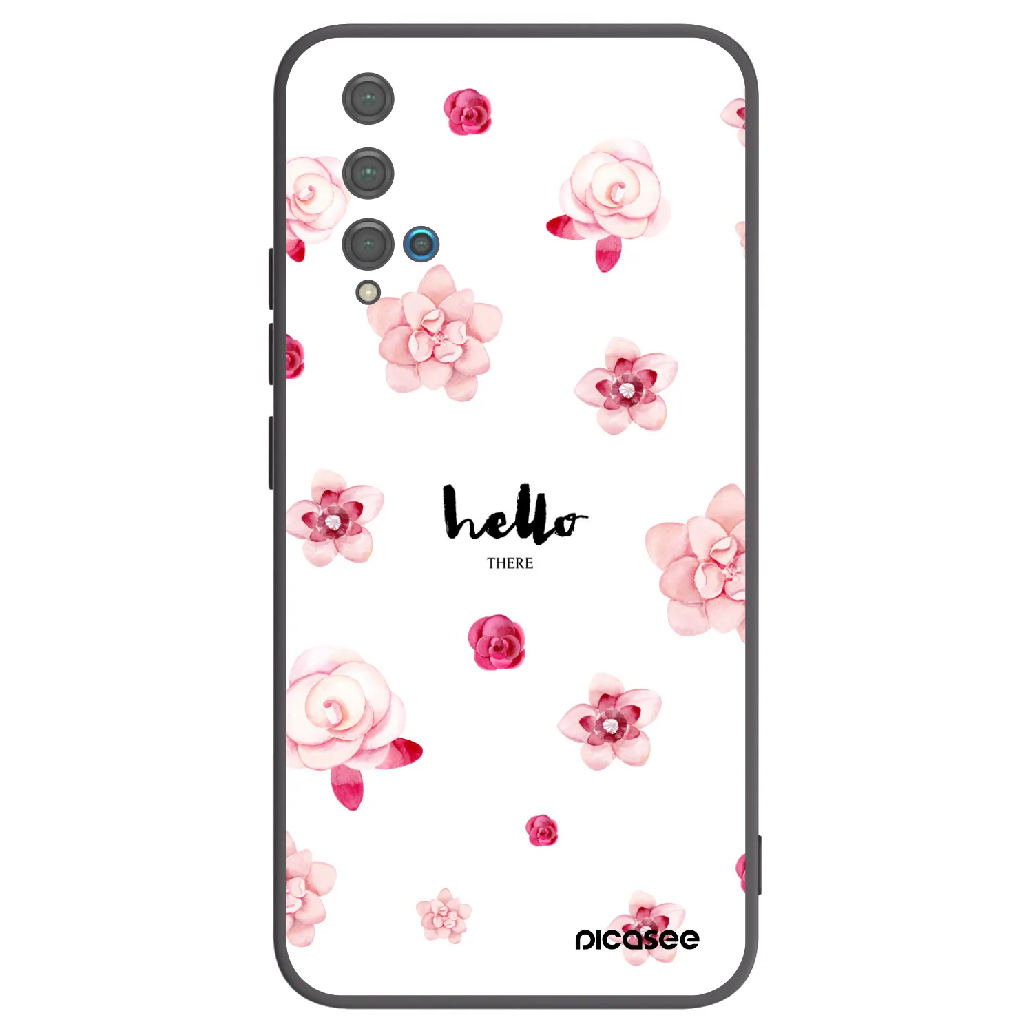 Picasee silikónový čierny obal pre Huawei Nova 5T - Hello there