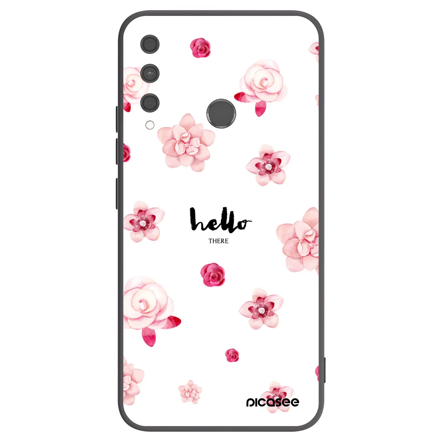 Picasee silikónový čierny obal pre Huawei P40 Lite E - Hello there