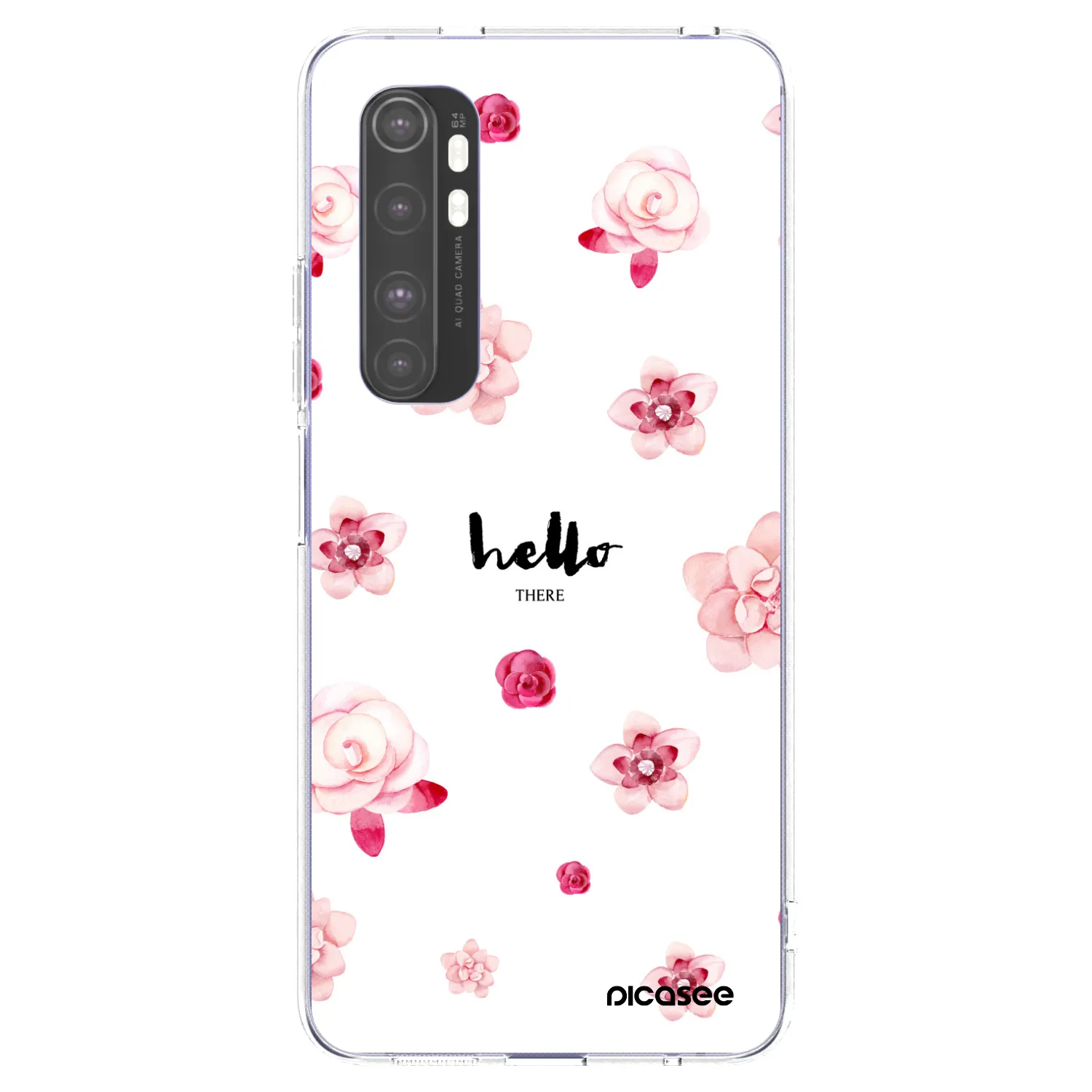 Picasee silikónový prehľadný obal pre Xiaomi Mi Note 10 Lite - Hello there
