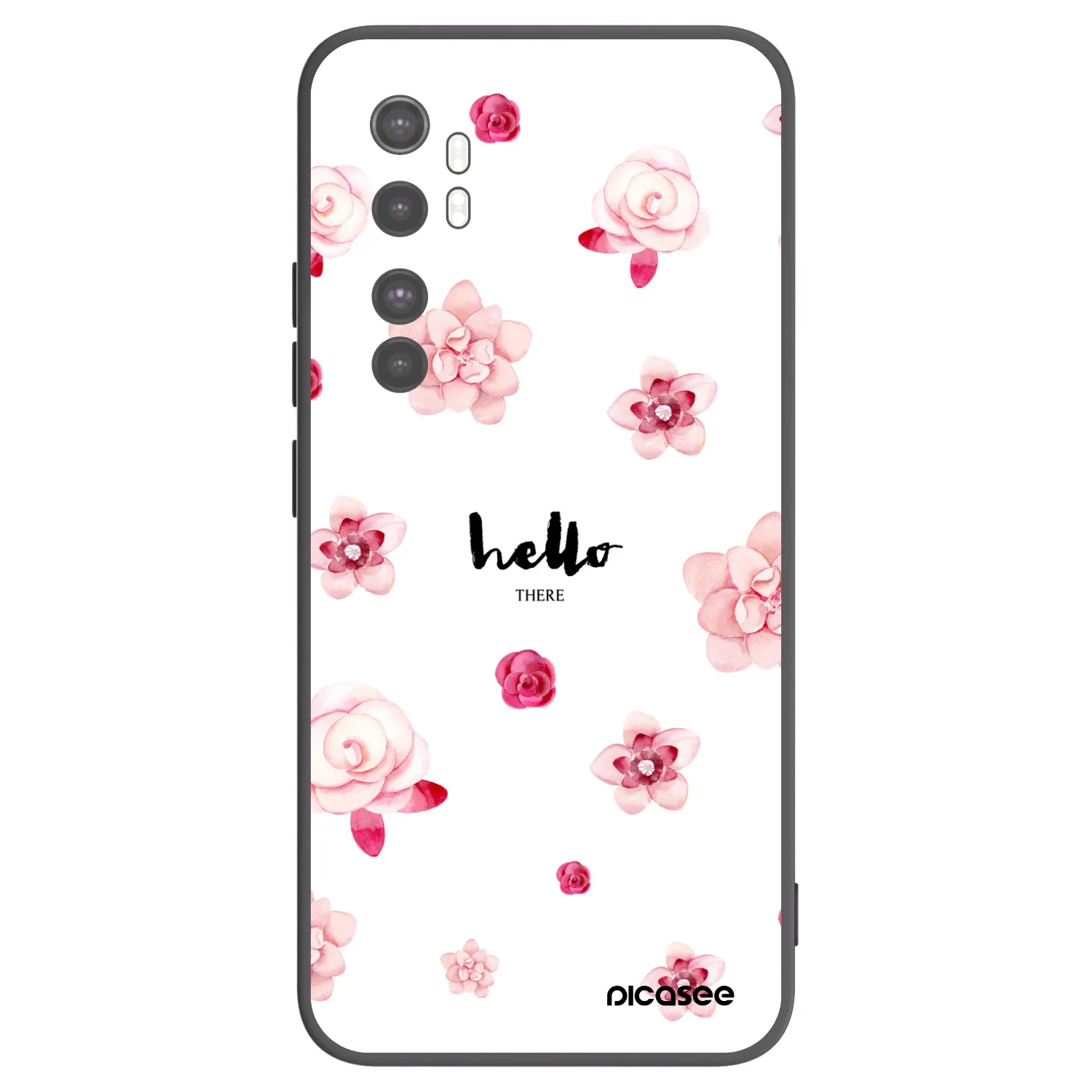 Picasee silikónový čierny obal pre Xiaomi Mi Note 10 Lite - Hello there