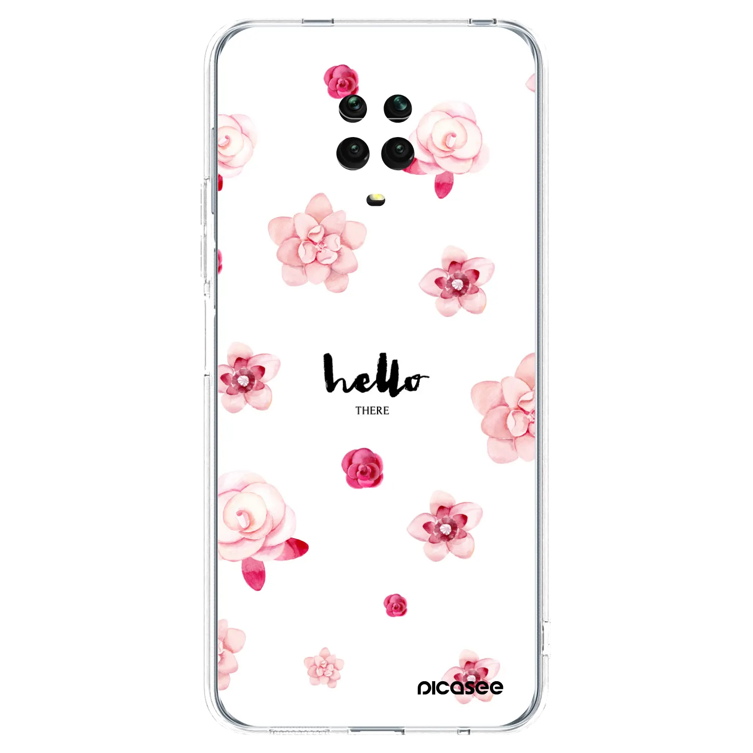 Picasee silikónový prehľadný obal pre Xiaomi Redmi Note 9S - Hello there