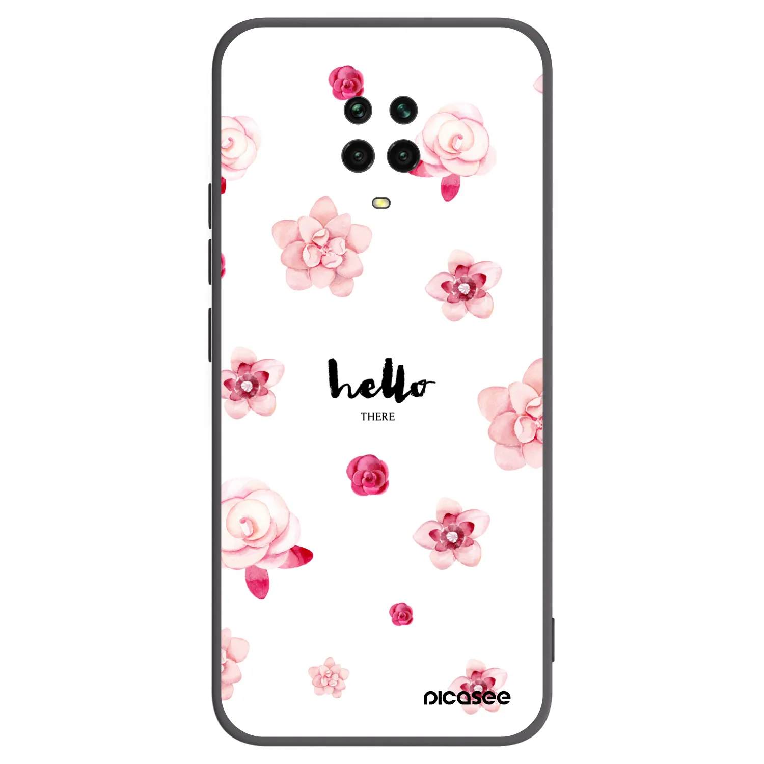Picasee silikónový čierny obal pre Xiaomi Redmi Note 9S - Hello there