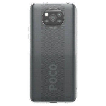 Picasee silikónový čierny obal pre Xiaomi Poco X3 - Clear