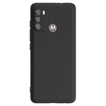 Picasee silikónový čierny obal pre Motorola Moto G60 - Clear