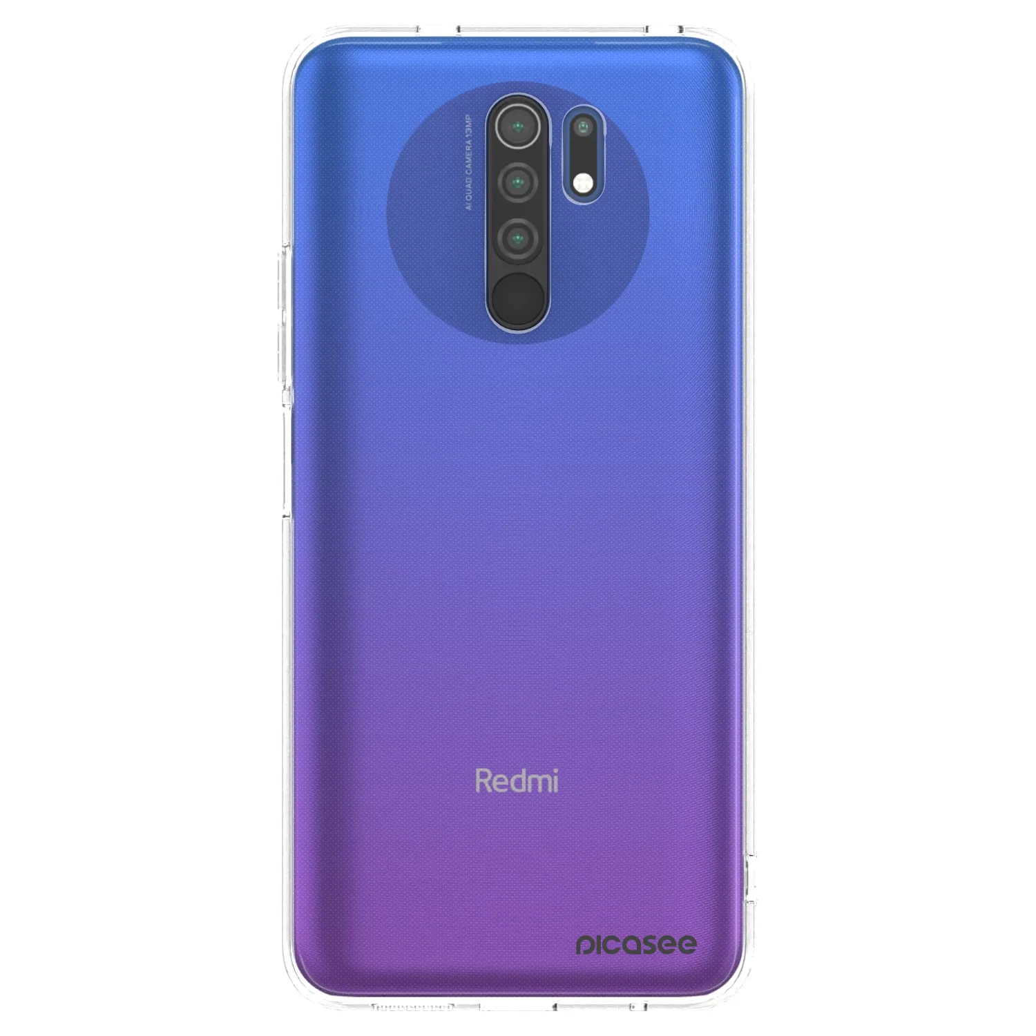 Picasee silikónový prehľadný obal pre Xiaomi Redmi 9 - Clear
