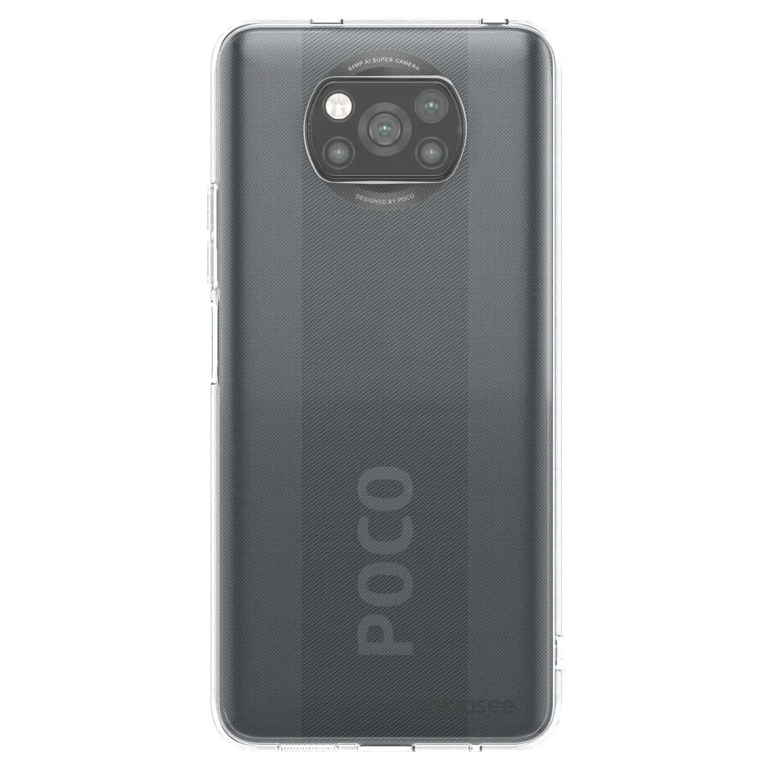 Picasee silikónový čierny obal pre Xiaomi Poco X3 - Clear