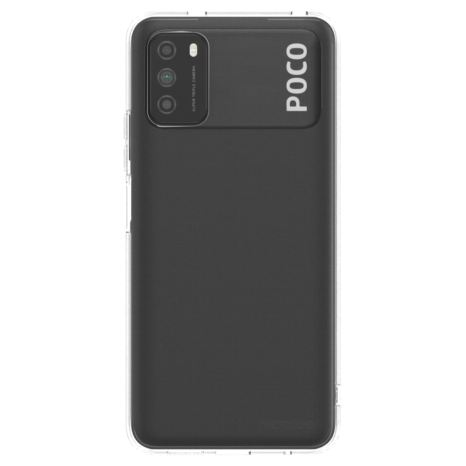 Silikónový prehľadný obal pre Xiaomi Poco M3 - Clear